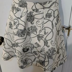 Zara classy Art nouveau Mod skater floral skirt M